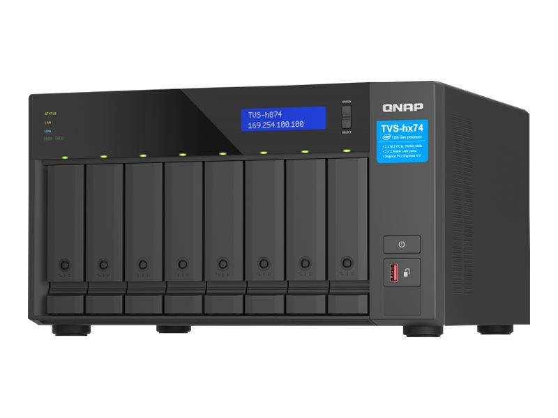 QNAP TVS-H874-I5-32G NAS-Server Vorderansicht