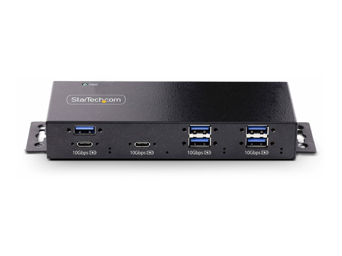 STARTECH.COM 7-Port USB-C Hub Industrieller USB-Hub mit 10Gbps und Netzteil 5x USB-A/2x USB-C Ports Aktiver USB Verteiler