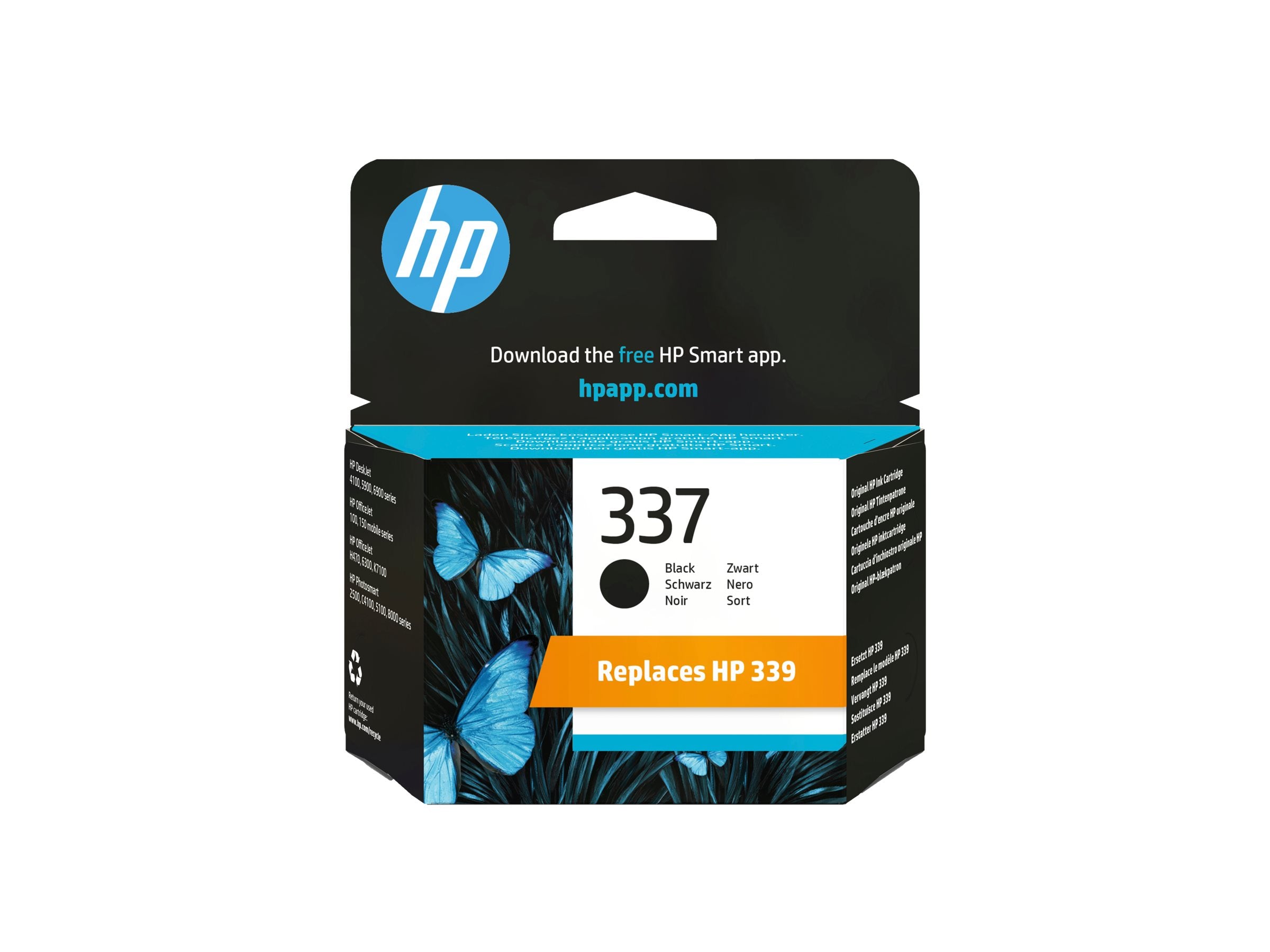 HP 337 Tintenpatrone C9364EE UUS schwarz Vorderansicht