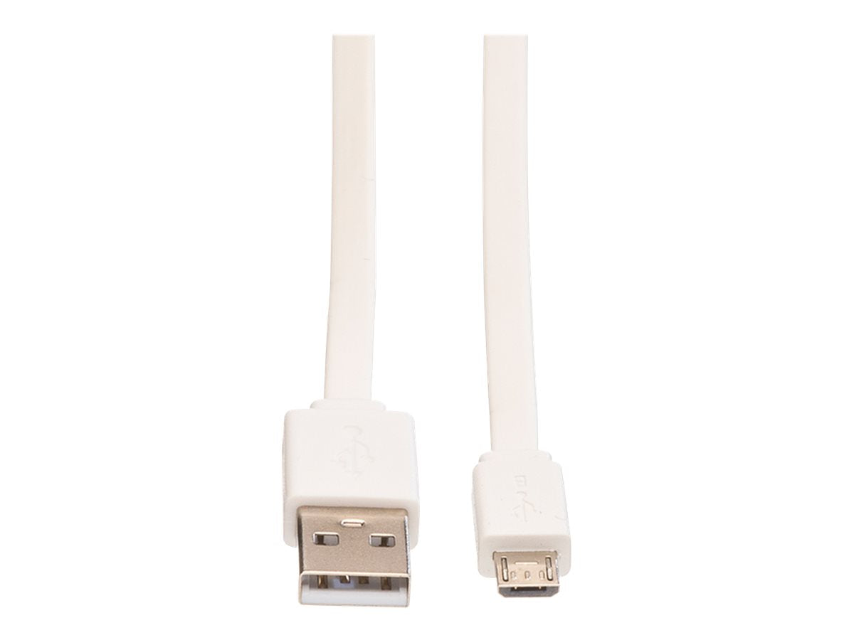 ROLINE USB 2.0 Kabel USB A ST - Micro USB B ST weiss 1m Verpackung