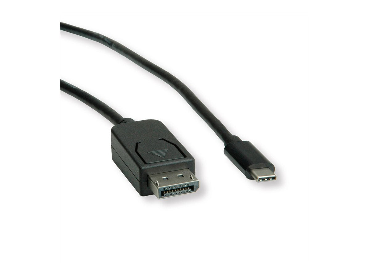 ROLINE USB Typ C - DisplayPort Adapterkabel v1.2 ST/ST 1m Anschlussansicht