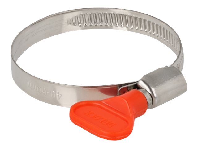 DELOCK Schlauchschelle mit Flügelmutter 40-60mm Vorderansicht