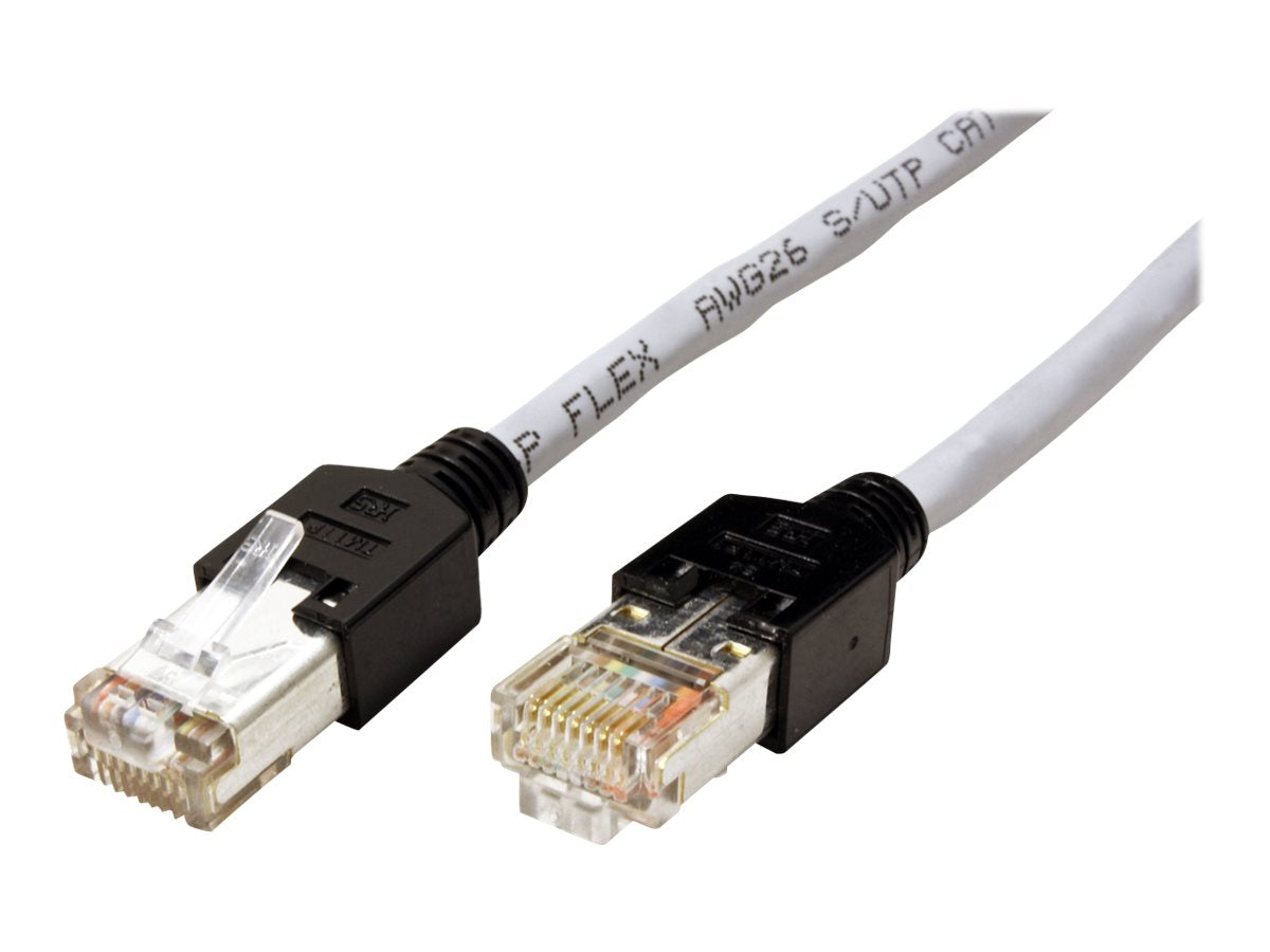 DÄTWYLER Patchkabel Kat.5e Class D S/UTP CU 5502 flex PVC Hirose TM11 grau 5m