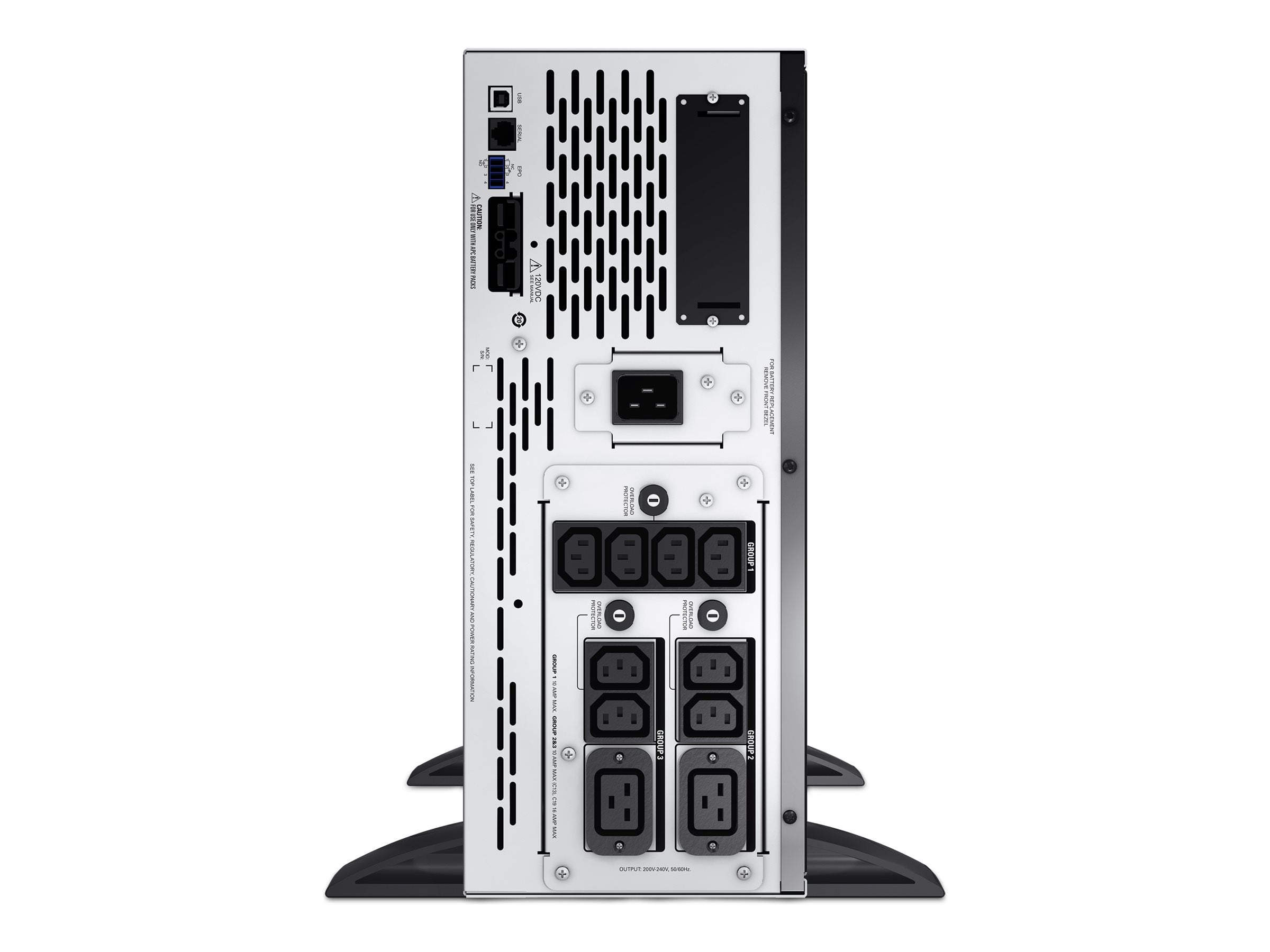 APC Smart-UPS X 2200 Rack/Tower LCD UPS Rack AC 230V 1980Watt 2200VA RS-232 USB output connectors 12 4U Black