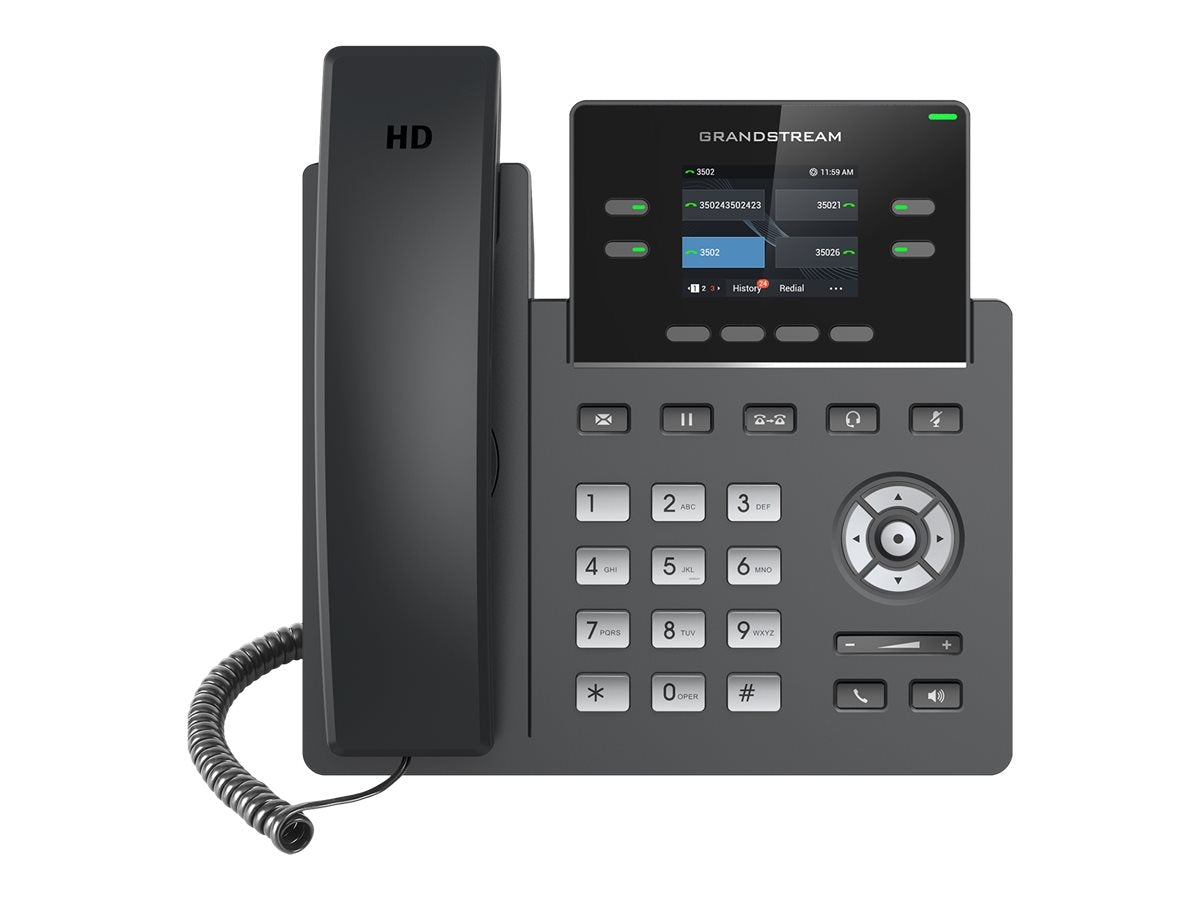 Detailansicht der Tasten des GRANDSTREAM GRP-2612P VoIP-Telefons