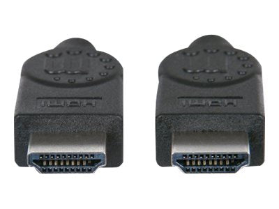 MANHATTAN High Speed HDMI-Kabel mit Ethernet-Kanal HEC ARC 3D 4K30Hz HDMI-Stecker auf HDMI-Stecker geschirmt schwarz 2m