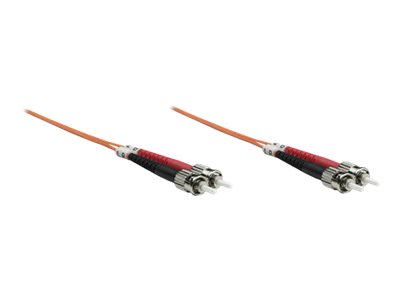 INTELLINET LWL Kabel ST/ST OM1 3m orange 62,5/125um Duplex Multimode - Detailansicht
