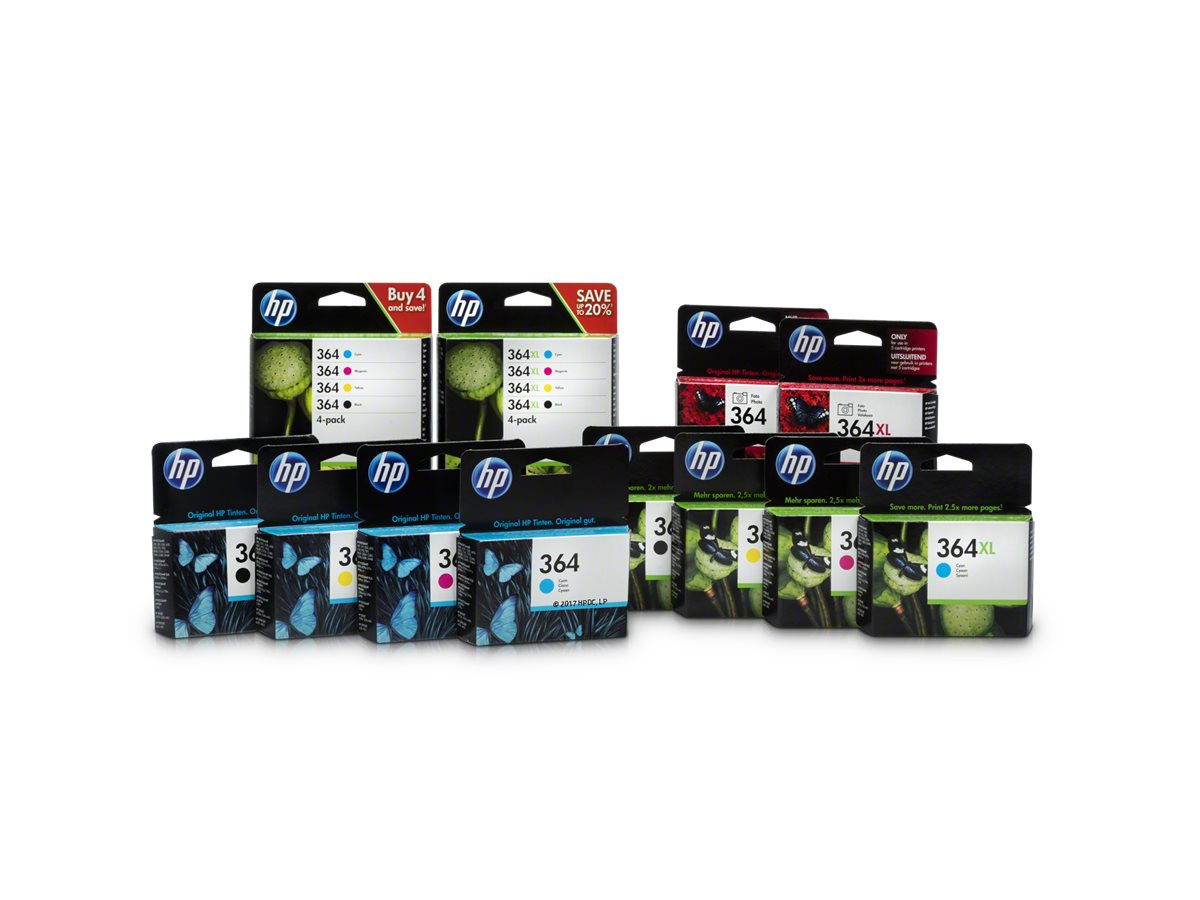 HP 364 original Tintenpatrone CB319EE BA1 magenta im Einsatz