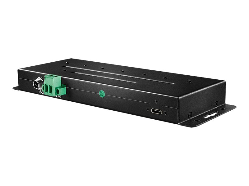 LINDY 7 Port USB 3.1 Gen 2 Metall Hub Vorderansicht