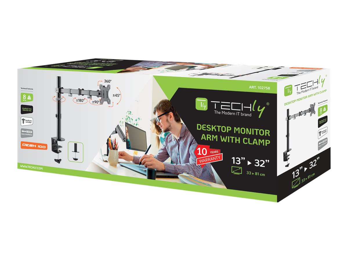 TECHLY Schreibtischhalterung Montageansicht