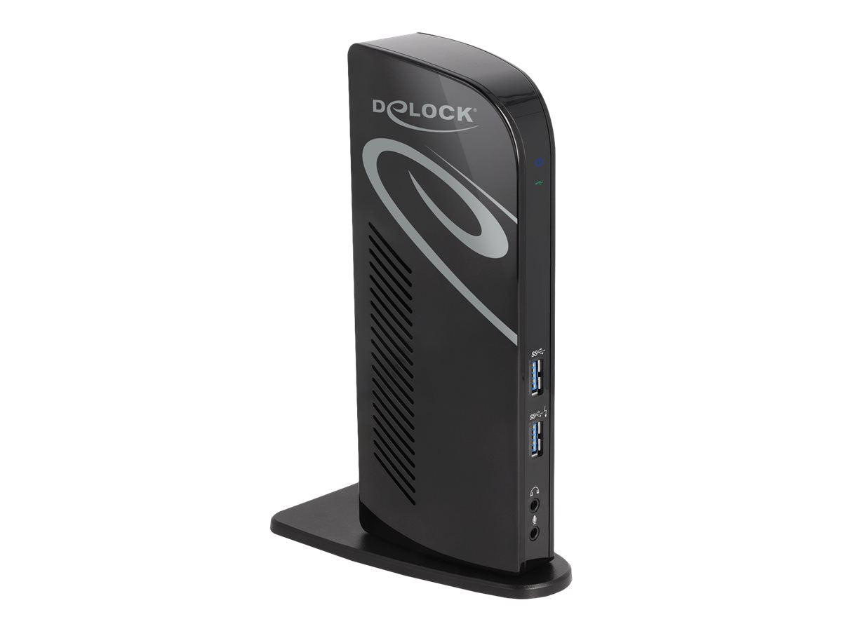 DELOCK USB Dockingstation Dual DisplayPort 4K - Vorderansicht