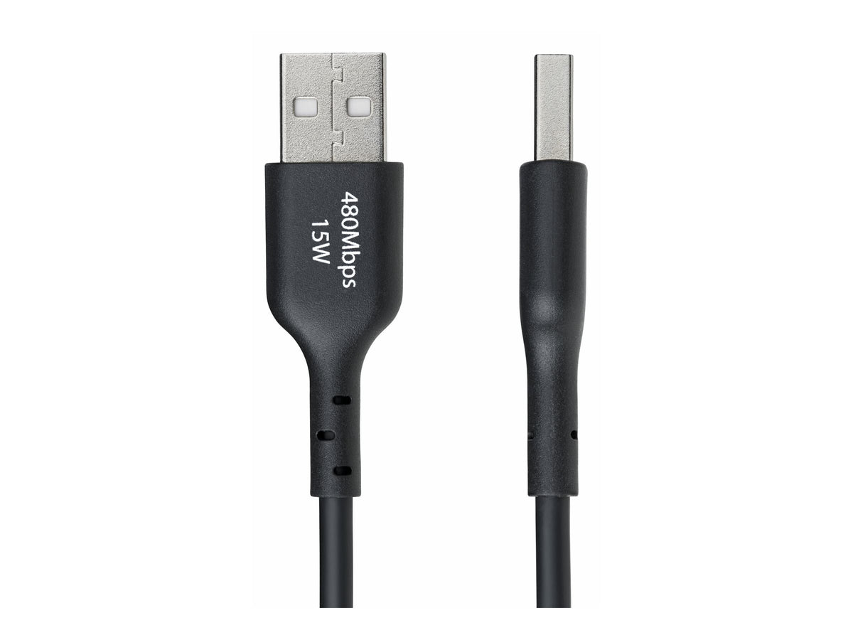 STARTECH.COM 15cm USB-A auf USB-C Ladekabel Laden & Synchronisieren 3A USB 2.0 TPE-Mantel Schwarzes USB Schnellladekabel