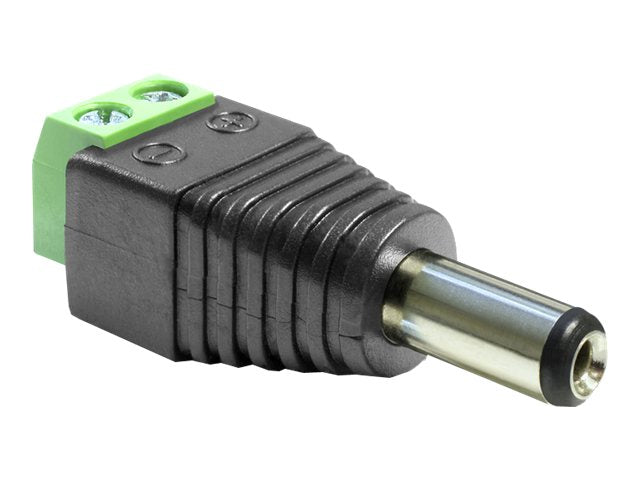 DELOCK Adapter Terminalblock DC 2,1 x 5,5mm Stecker - Vorderansicht