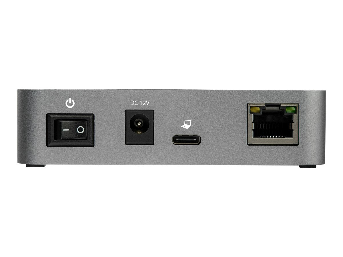 Detailansicht der Anschlüsse des STARTECH.COM 3-Port USB-C Hub HB31C2A1CGS