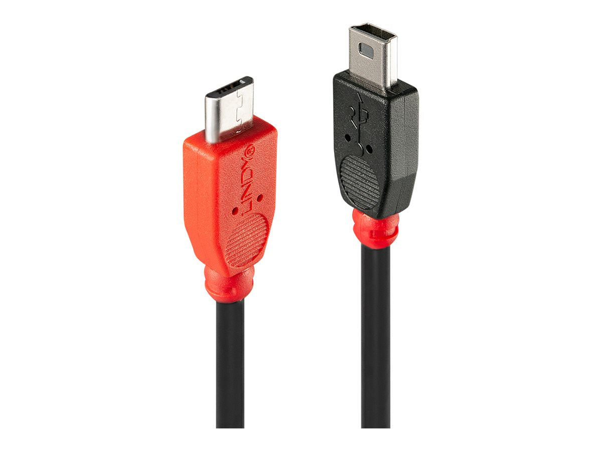 LINDY USB 2.0 Kabel Typ Micro-B / Mini-B OTG 1m Detailansicht