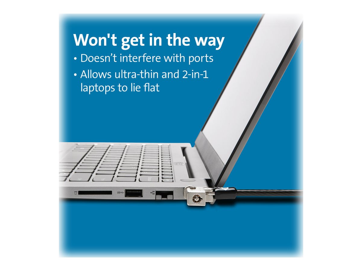 KENSINGTON Slim NanoSaver 2.0 Dual Head Laptopschloss - Master Keyed