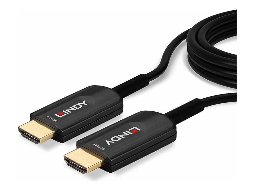 LINDY 15m Fibre Optic Hybrid Ultra High Speed HDMI Cable - Anschlussansicht