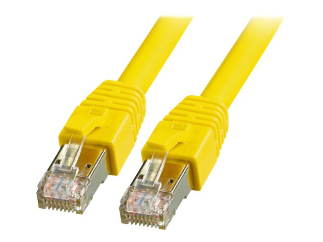 EFB RJ45 Patchkabel S/FTP Cat8.1 LSZH GELB 2,0m Vorderansicht