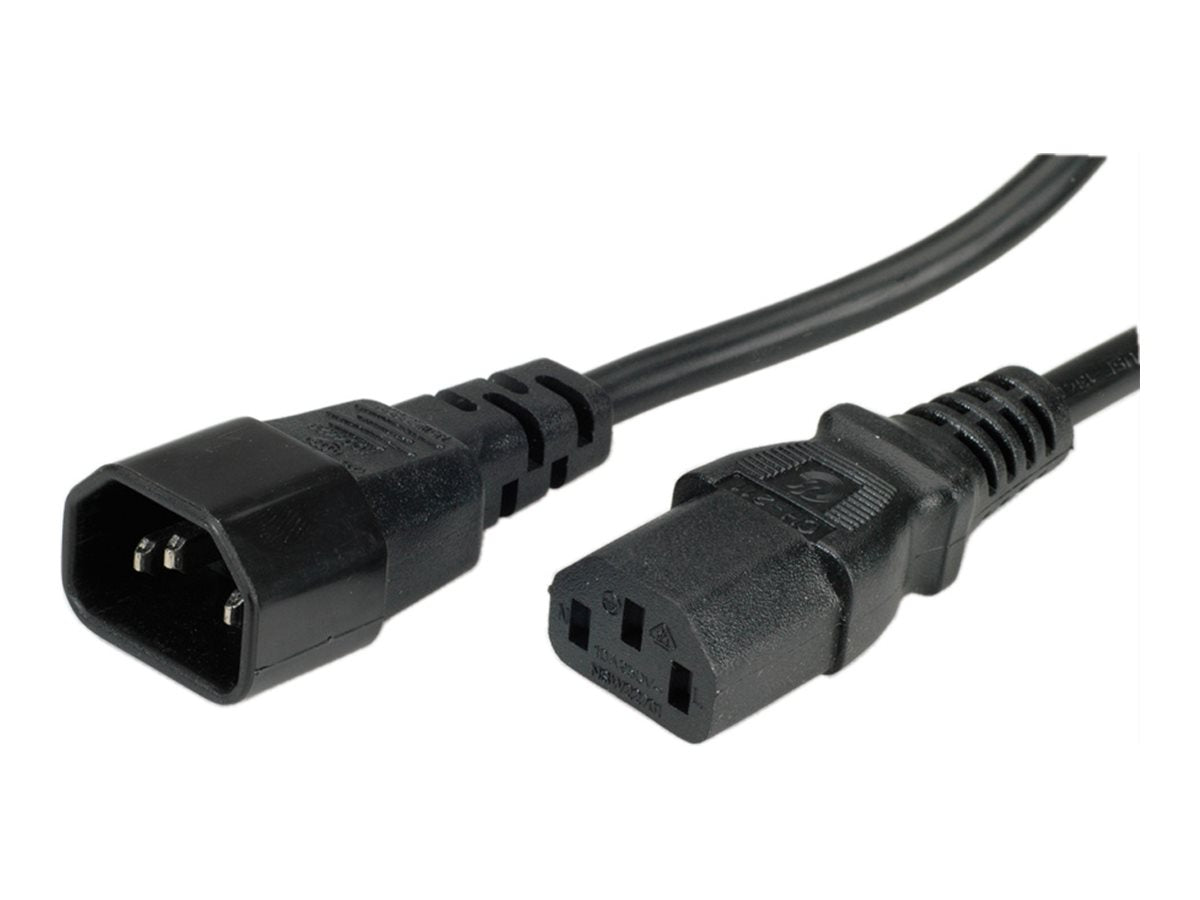 BACHMANN Kaltgeräte-Kabel 2,5m schwarz IEC320 C13-C14 Vorderansicht