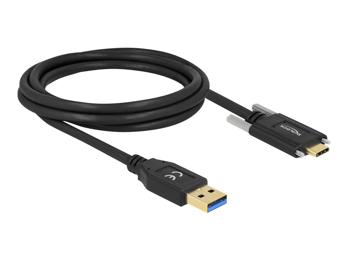 DELOCK SuperSpeed USB 3.2 Gen 1 Kabel Typ-A zu USB Type-C 2 m - Vorderansicht