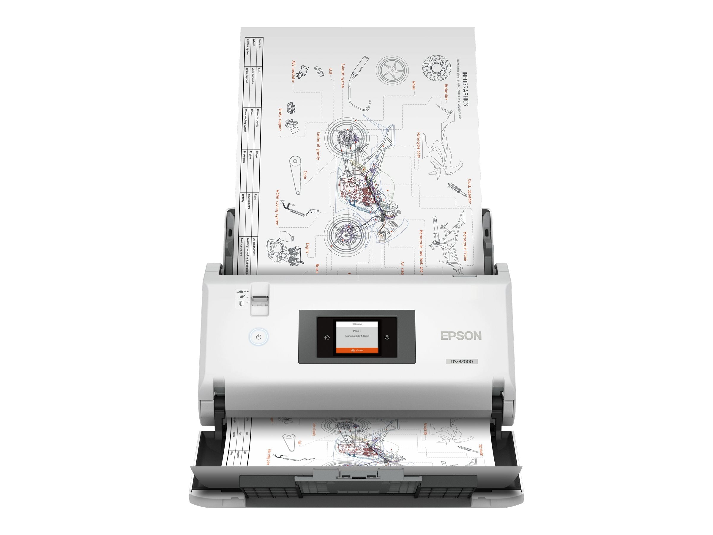 EPSON Scanner WorkForce DS-32000 Vorderansicht