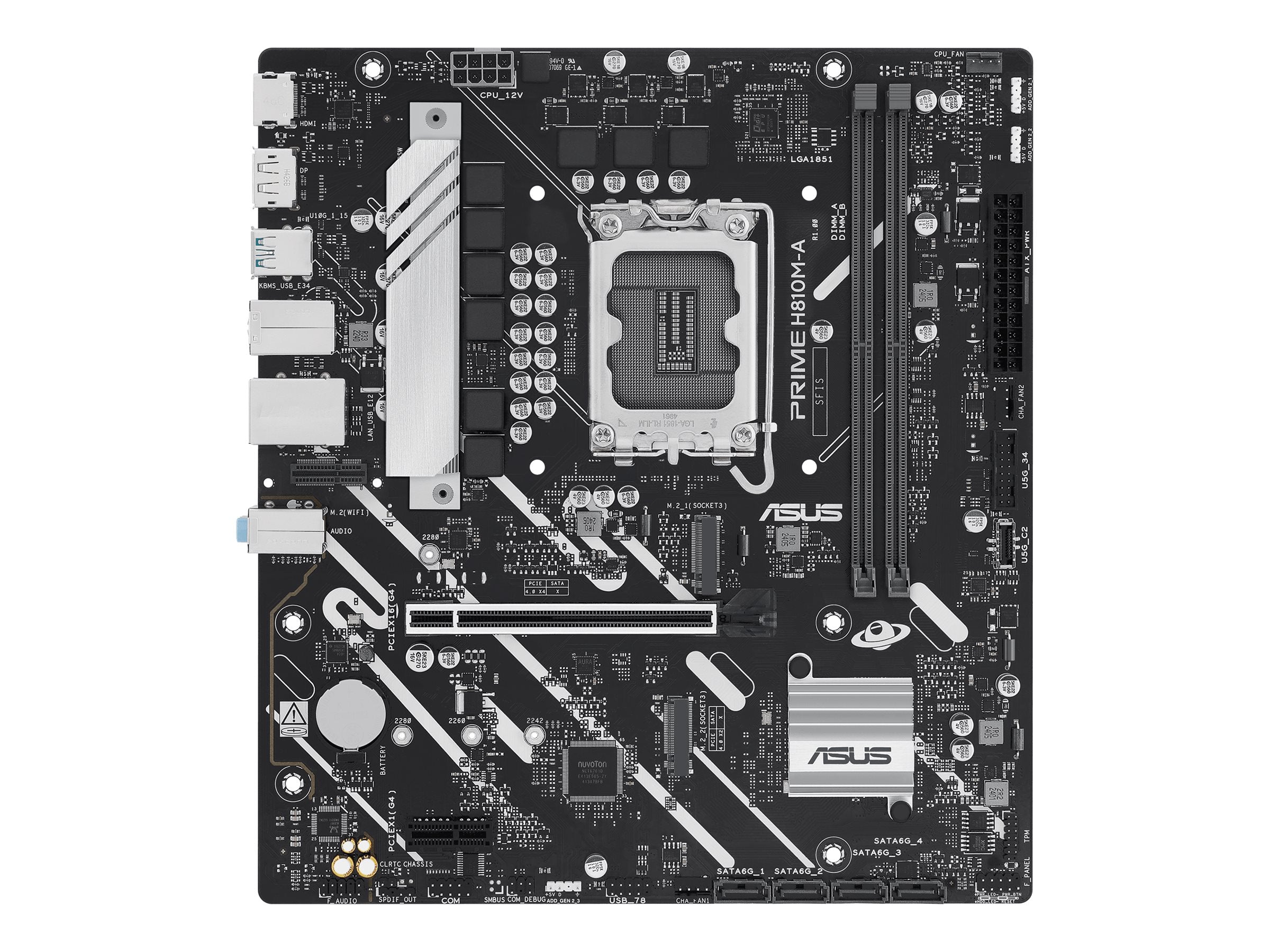 ASUS H810M-A-CSM Motherboard Vorderansicht