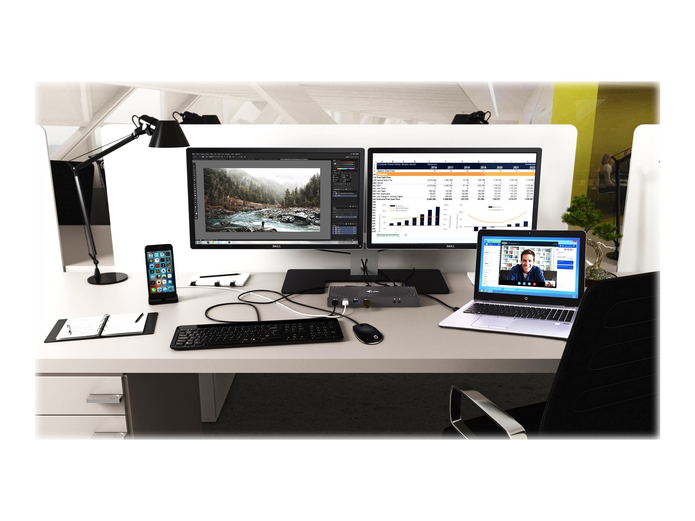I-TEC USB 3.0/USB-C Dualdock Vorderansicht