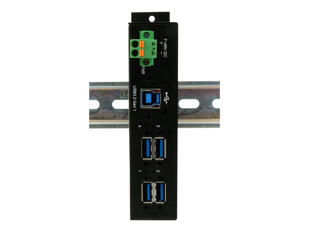 EXSYS EX-1185HMVS-2 4-Port Metall USB 3.2 Gen1 Vorderansicht