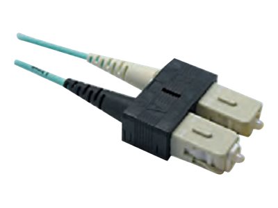 SACON LWL-LED-Patchkabel duplex 50/125um OM4 SC/SC violett 5m - Vorderansicht