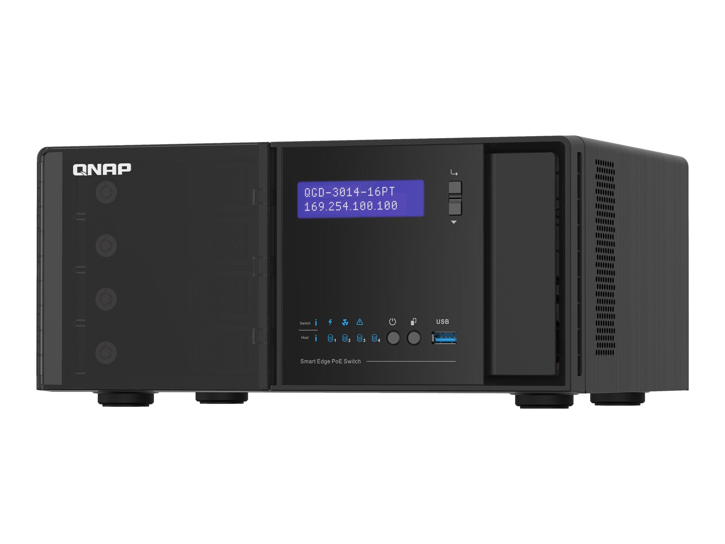 QNAP QGD-3014-16PT Switch Vorderansicht
