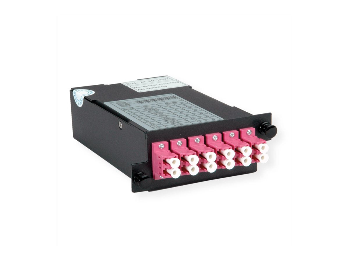 VALUE MPO-Modul MPO-Stecker / 12x LC-Buchse Vorderansicht
