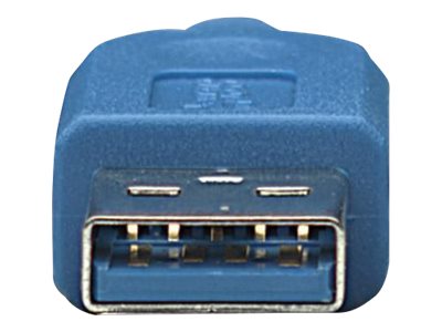TECHLY USB3.0 Anschlusskabel blau 2m Steckeransicht