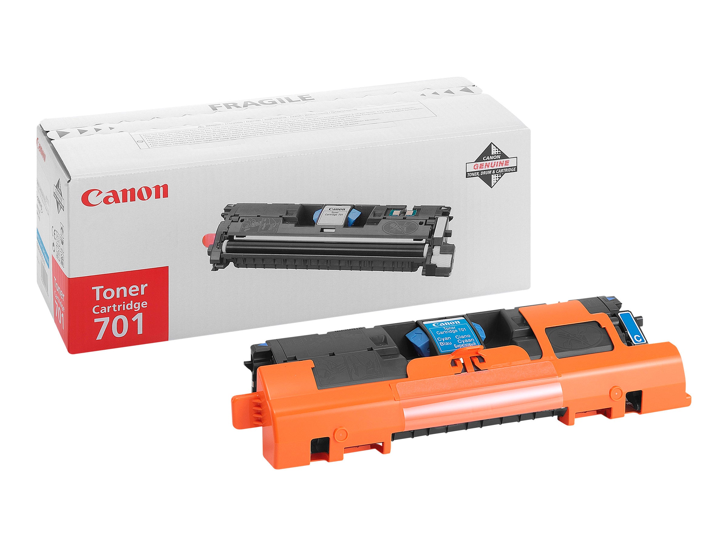CANON 701 Toner cyan Standardkapazität Vorderansicht