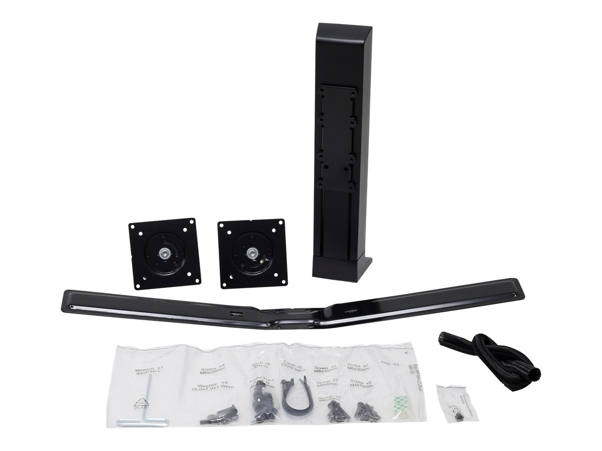 Detailansicht des ERGOTRON WorkFit Dual Monitor Kit Black