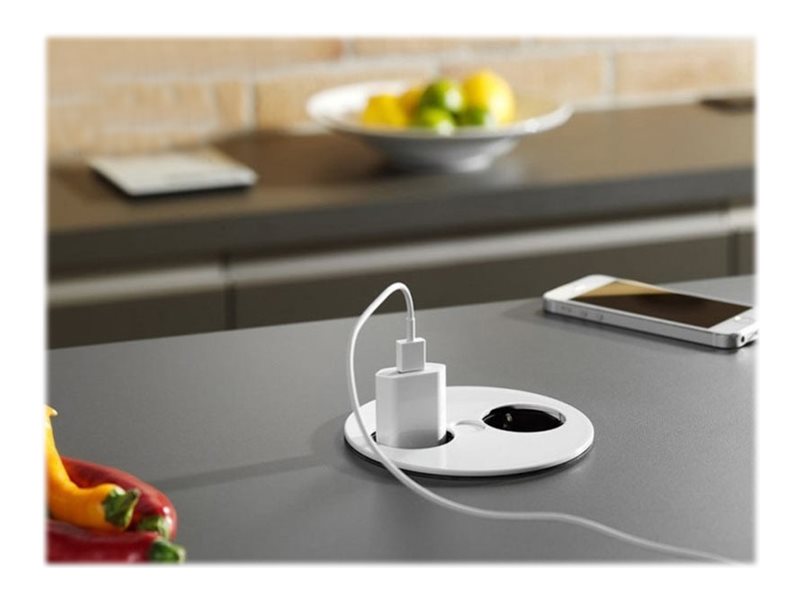 BACHMANN TWIST 1x Schutzkontakt Aderendhülsen USB-Charger Schutzkontaktmontagestecker Verpackung