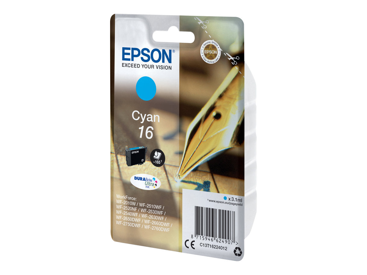EPSON 1LB 16 Tintenpatrone Cyan Verpackung