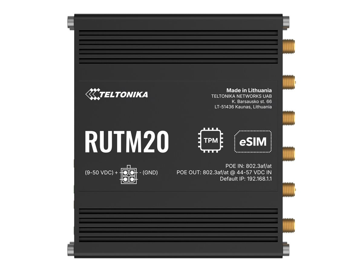 TELTONIKA NETWORKS RUTM20 Compact 5G Router Vorderansicht