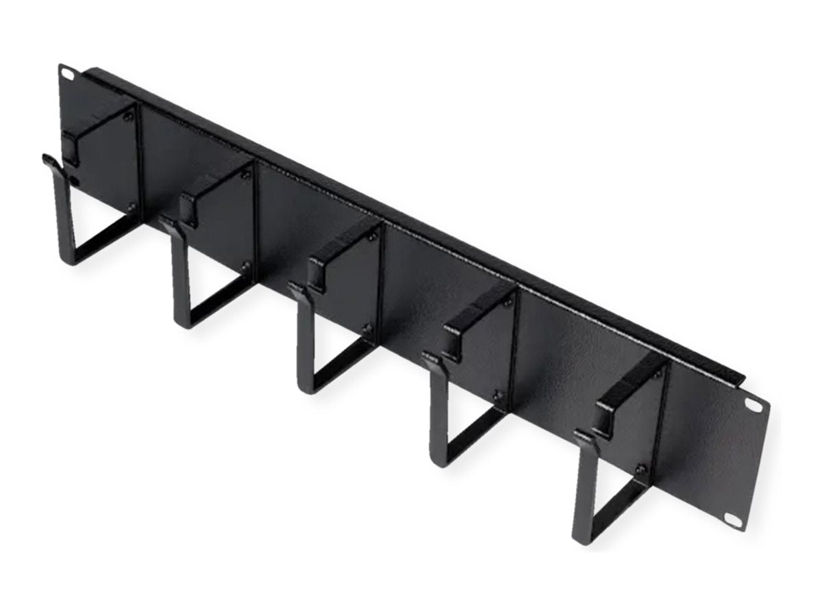ROLINE Rangierpanel 48,26cm 19Zoll 2 HE 85x60mm schwarz - Vorderansicht