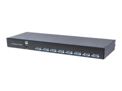 INTELLINET Modularer 8-Port KVM-Switch mit VGA-Schnittstelle - Vorderansicht