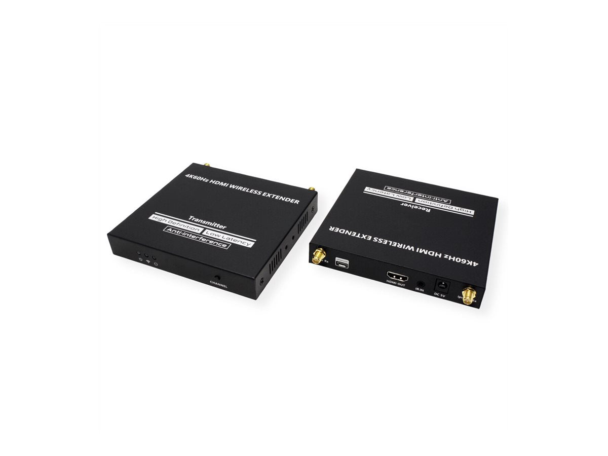 VALUE Wireless HDMI 4K A/V System 50m Anschlussmöglichkeiten