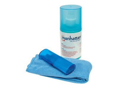MANHATTAN LCD Reinigungsset Pinsel und Lösung