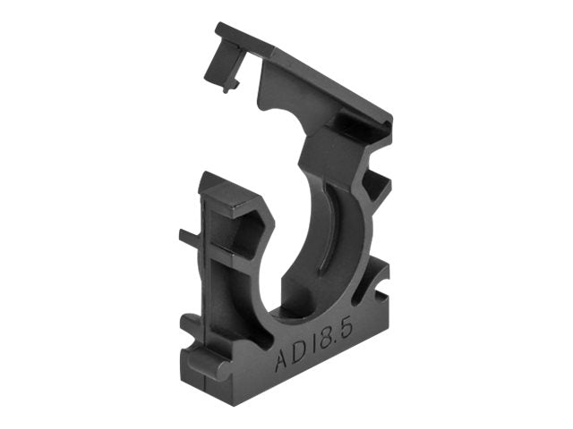 DELOCK Kabelschlauchhalter mit Verschlussclip 18,5mm Vorderansicht