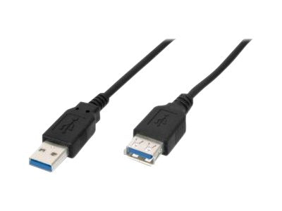 DIGITUS USB 3.0 Verlängerungskabel Typ A St/Bu 1,8m - Vorderansicht