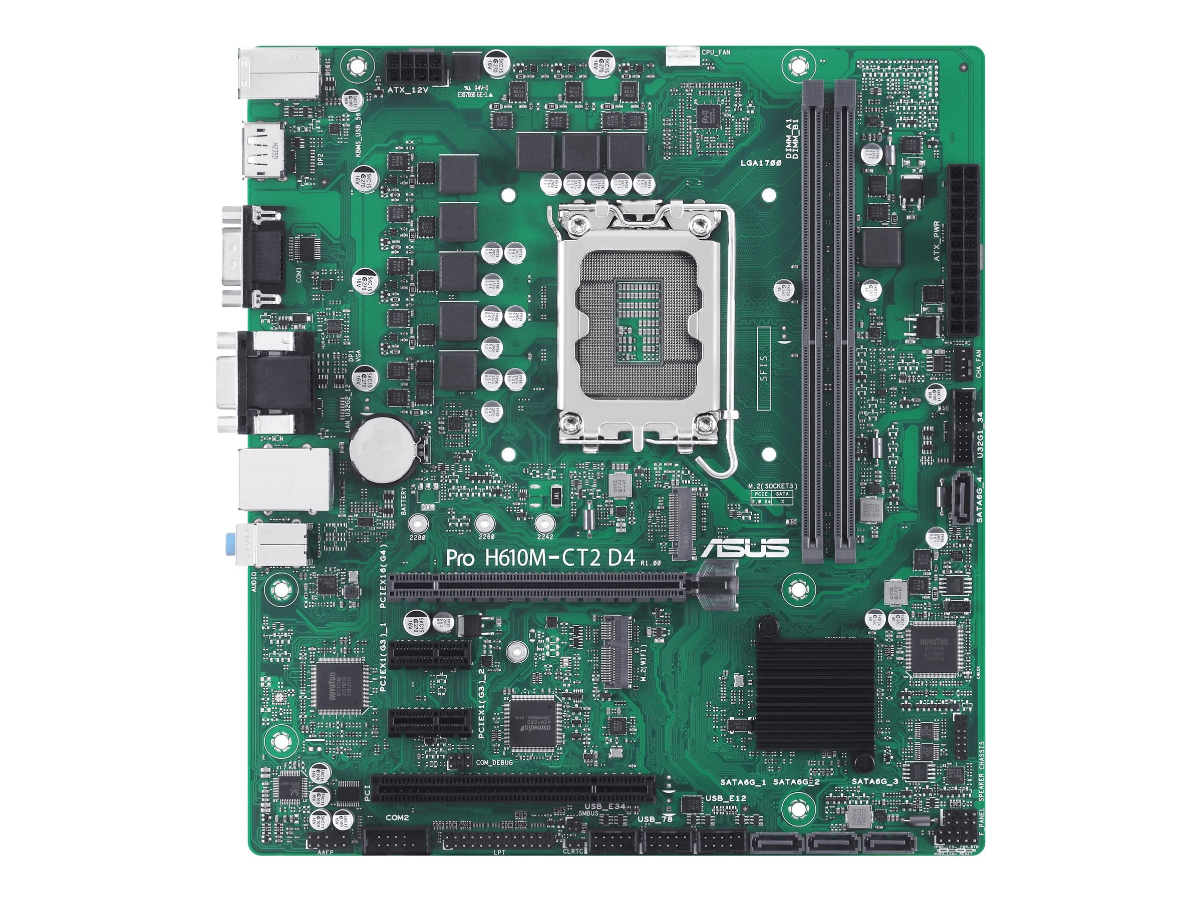 ASUS PRO H610M-CT2 D4-CSM Motherboard Vorderansicht