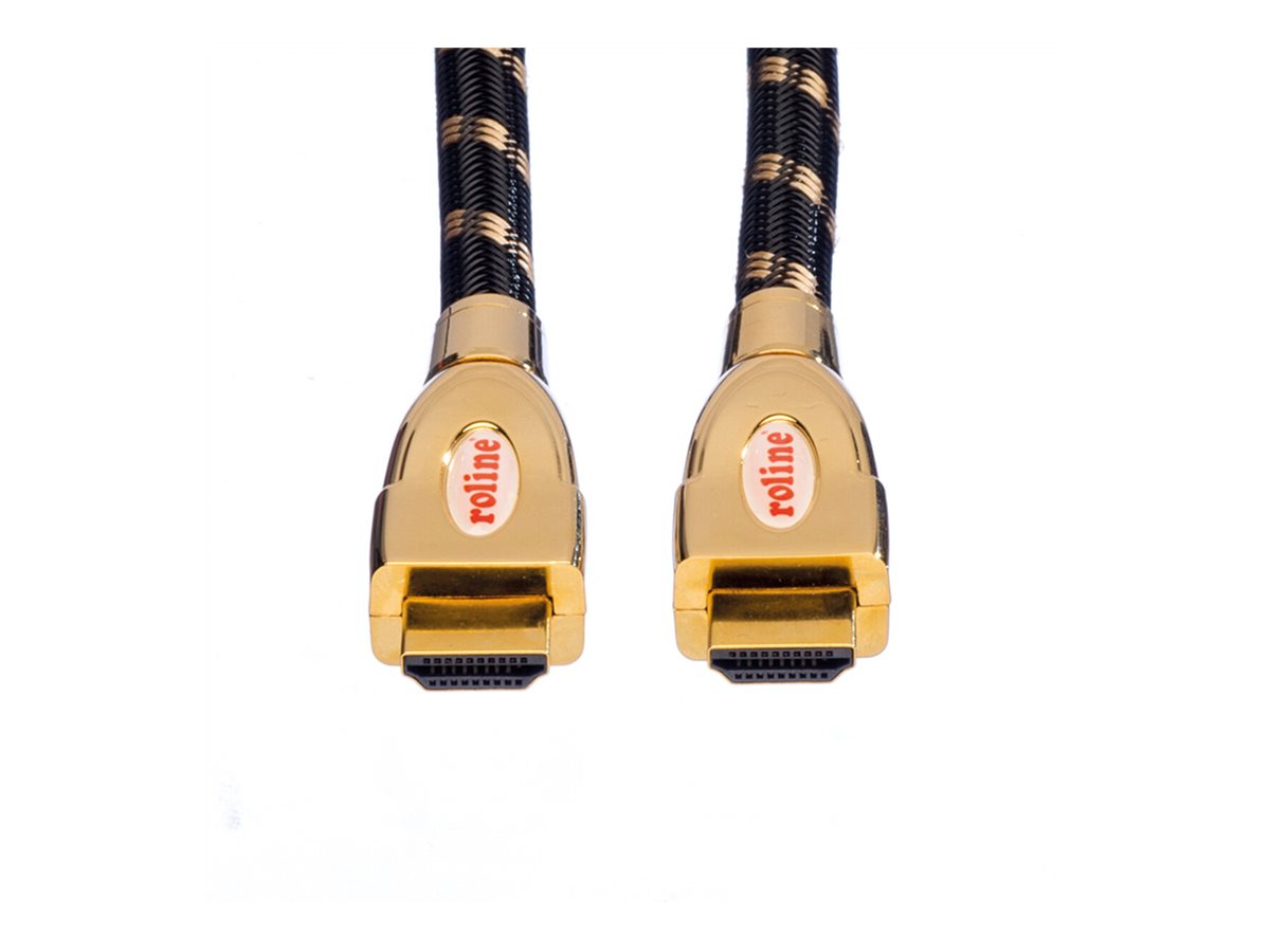 ROLINE GOLD HDMI Ultra HD Kabel mit Ethernet ST/ST 1,5m - Anschlussansicht