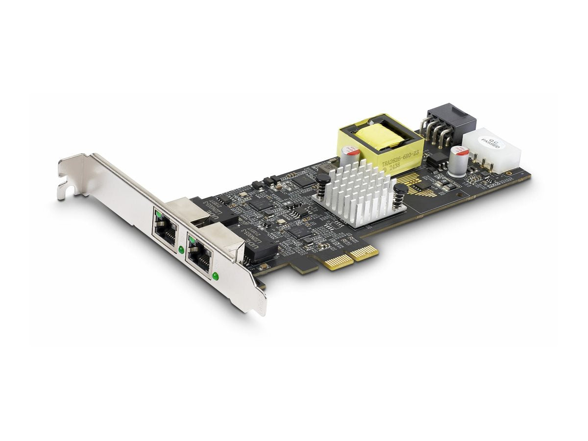 STARTECH.COM 2-Port 2.5Gbps NBASE-T PoE Netzwerkkarte Dual Intel I225-V 802.3af/at PoE+ Multi-Gigabit NIC Windows/Linux