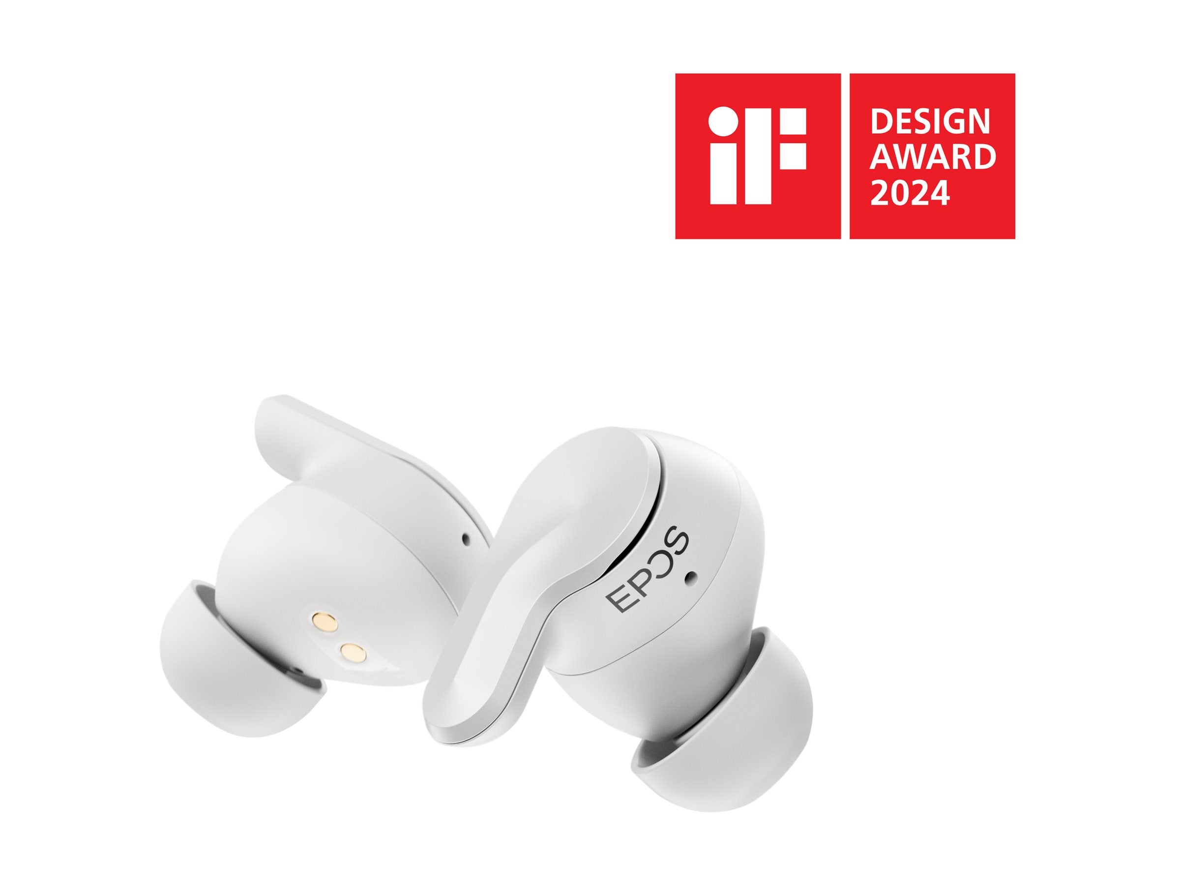 EPOS ADAPT E1 weiss Bluetooth TWS Earbuds Vorderansicht