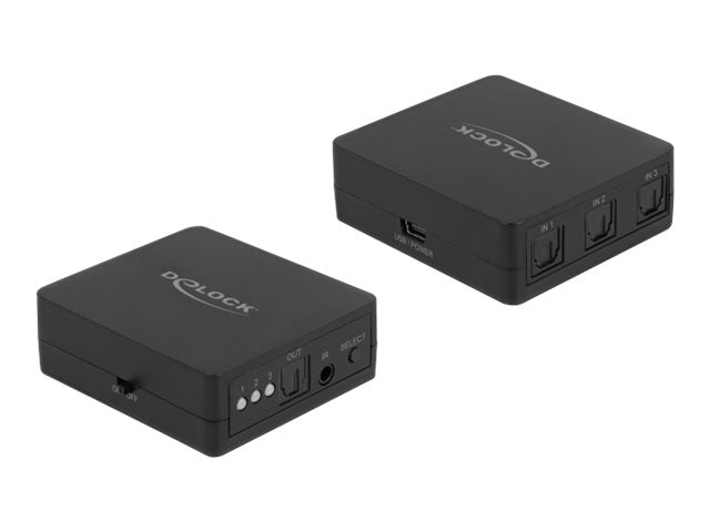 DELOCK S/PDIF TOSLINK Switch 3 In 1 Out Verpackung