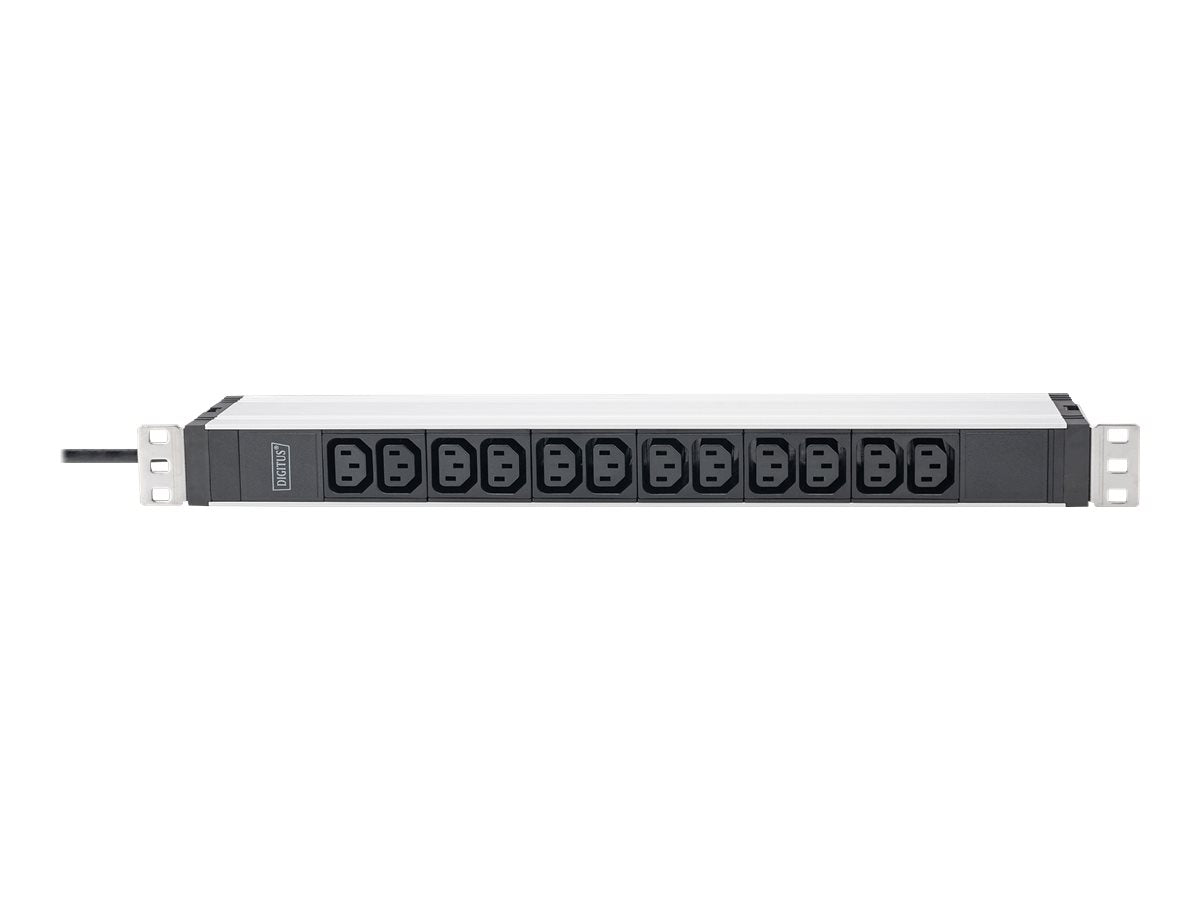 DIGITUS 1U Aluminum PDU Vorderansicht