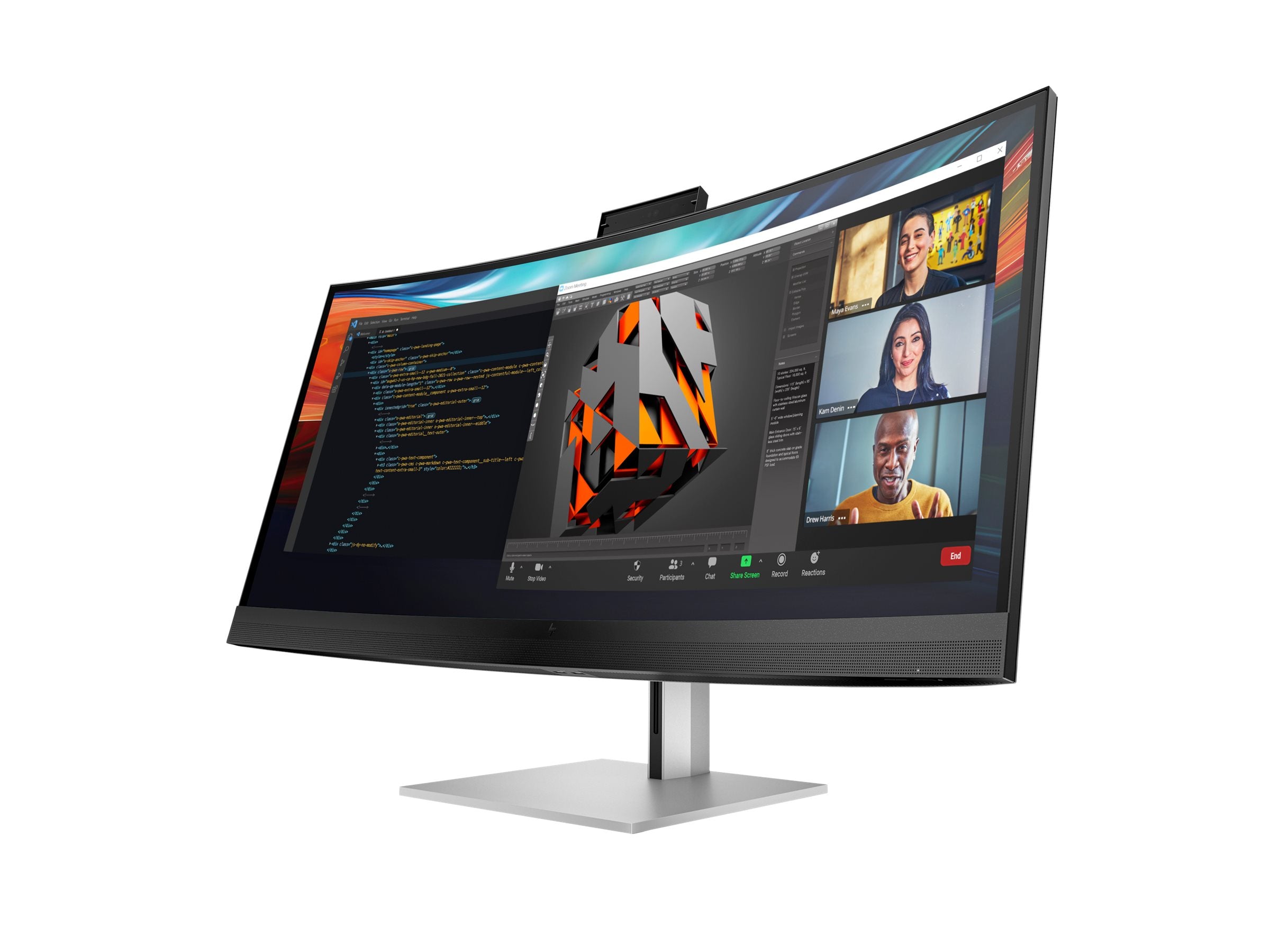 HP 740pm Series 7 Pro Monitor Vorderansicht